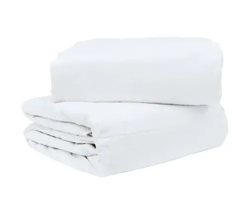 Ziemas Gultas Pārklājs Komplekts Ar Spilvenu 3 Pcs Balts 240 X 260 Cm