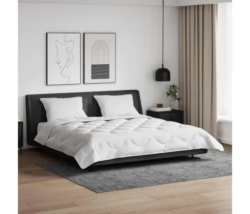 Sega Ar Spilvenu 3 Pcs Balts 200 X 200 Cm Mikrošķiedra Vidaxl