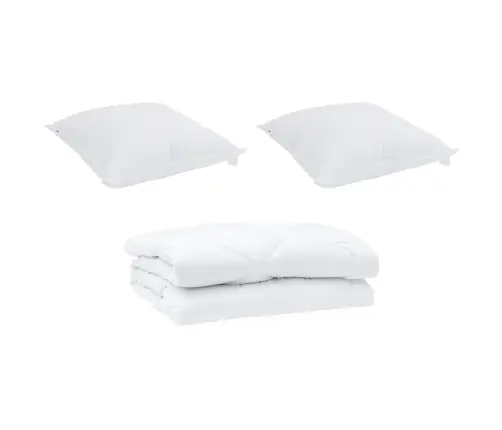 Suvised Teki Padjaga 3 Pcs Valge Mikrofiiber