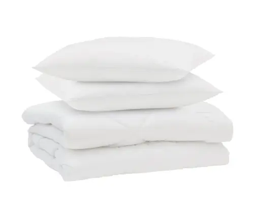 Sega Ar Spilvenu 3 Pcs Balts 240 X 200 Cm Mikrošķiedra Vidaxl