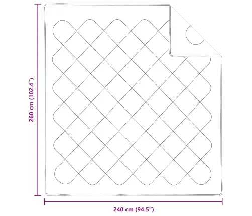 Suvised Teki Padjaga 3 Pcs Valge Mikrofiiber