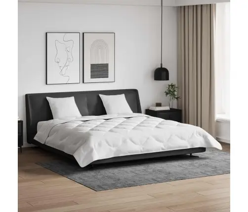 Sega Ar Spilvenu 3 Pcs Balts 200 X 200 Cm Mikrošķiedra