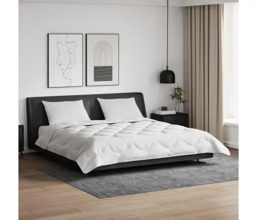 Sega Ar Spilvenu 3 Pcs Balts 260 X 220 Cm Mikrošķiedra