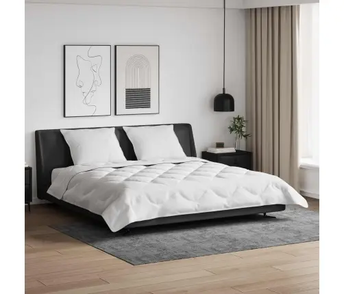 Sega Ar Spilvenu 3 Pcs Balts 240 X 260 Cm Mikrošķiedra