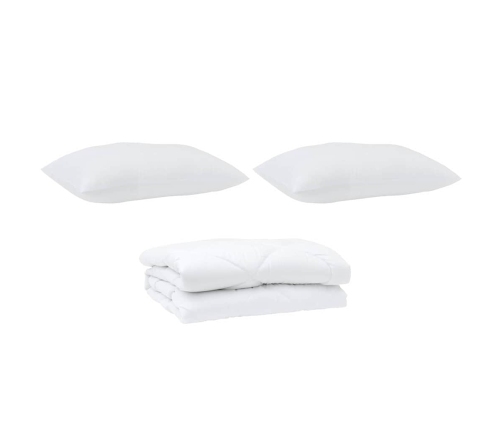 Kate Koos Patjadega Padjaga 3 Pcs Valge Mikrofiiber
