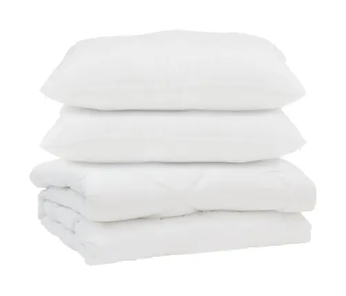 Sega Ar Spilveniem Rombu Raksts 3 Pcs Balts 200 X 220 Cm Mikrošķiedra