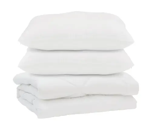 Sega Ar Spilveniem Rombu Raksts 3 Pcs Balts 240 X 220 Cm Mikrošķiedra