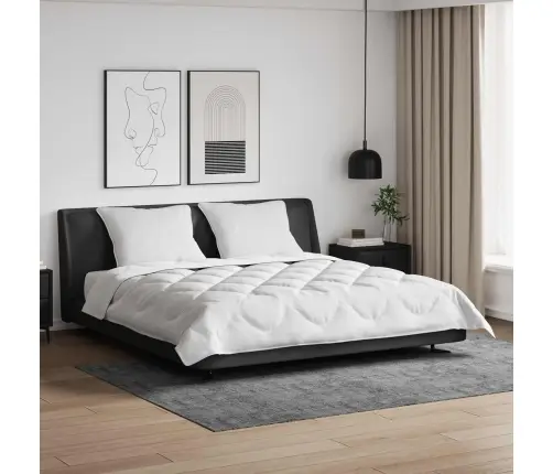 Sega Ar Spilveniem Argyle 3 Pcs Balts 200 X 220 Cm Mikrošķiedra