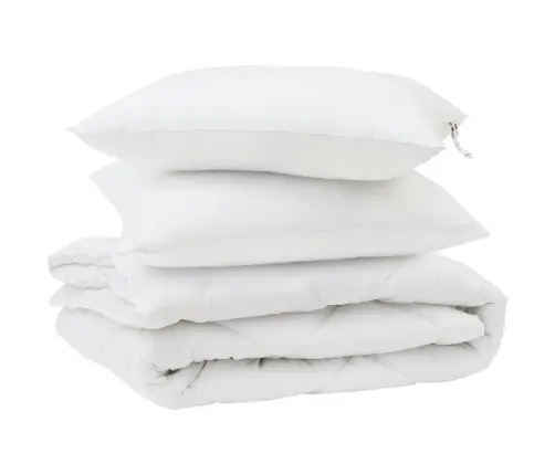 Sega Ar Spilveniem Argyle 3 Pcs Balts 240 X 220 Cm Mikrošķiedra