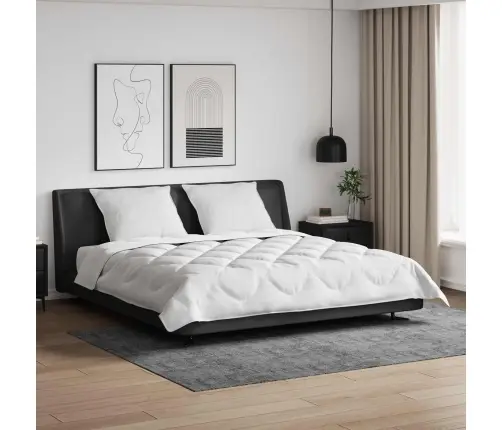 Visu Sezonu Segas 3 Pcs Balta 200 X 200 Cm Mikrošķiedra Vidaxl