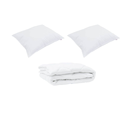 Visu Sezonu Segas 3 Pcs Balta 240 X 200 Cm Mikrošķiedra Vidaxl