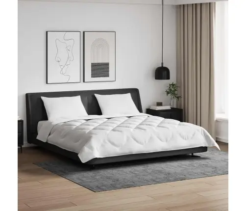 Visu Sezonu Segas 3 Pcs Balta 200 X 220 Cm Mikrošķiedra Vidaxl