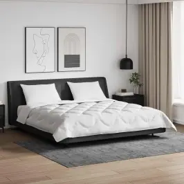 Visu Sezonu Segas Ar Spilvenu 3 Pcs Balts Mikrošķiedra Vidaxl