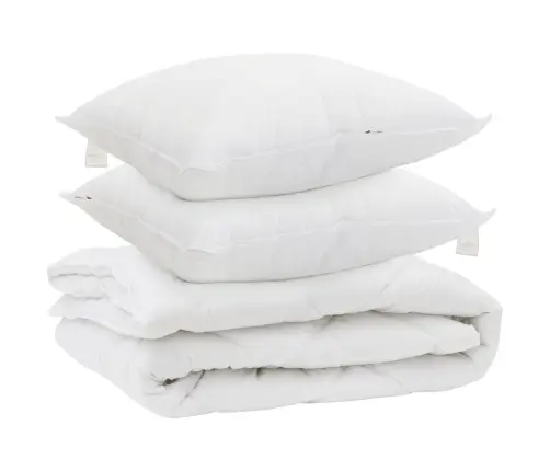 Visu Sezonu Segas 3 Pcs Balta 260 X 220 Cm Mikrošķiedra Vidaxl