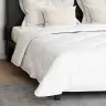 Sega Ar Spilvenu 3 Pcs Balta 200 X 200 Cm Mikrošķiedra Vidaxl