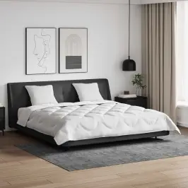 Antklodė Su Pagalve 3 Pcs Balta Mikropluoštas