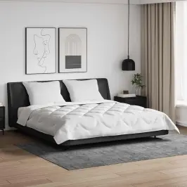 Antklodė Su Pagalve 3 Pcs Balta Mikropluoštas