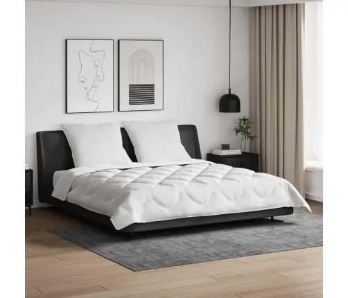 Sega Ar Spilvenu 3 Pcs Balta 240 X 260 Cm Mikrošķiedra Vidaxl