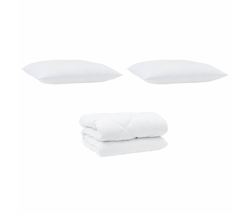 Talve Tek Padjaga 3 Pcs Valge Mikrofiiber