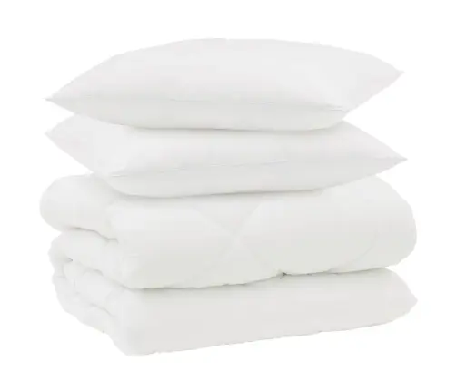 Ziemas Gultas Sega 3 Pcs Balts 200 X 220 Cm Mikrošķiedra Vidaxl