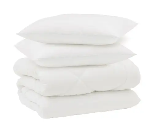 Ziemas Gultas Sega 3 Pcs Balts 200 X 220 Cm Mikrošķiedra Vidaxl