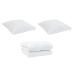 Talve Tek Padjaga 3 Pcs Valge Mikrofiiber