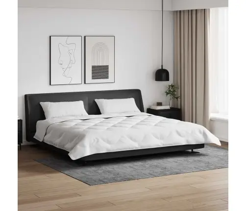 Žiemos Antklodė Su Pagalve 3 Pcs Balta Mikropluoštas