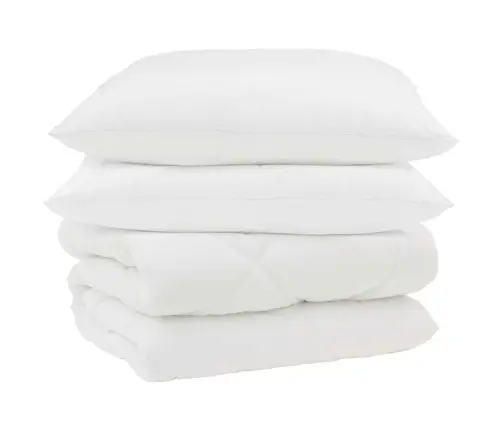 Ziemas Gultas Sega 3 Pcs Balts 240 X 220 Cm Mikrošķiedra Vidaxl