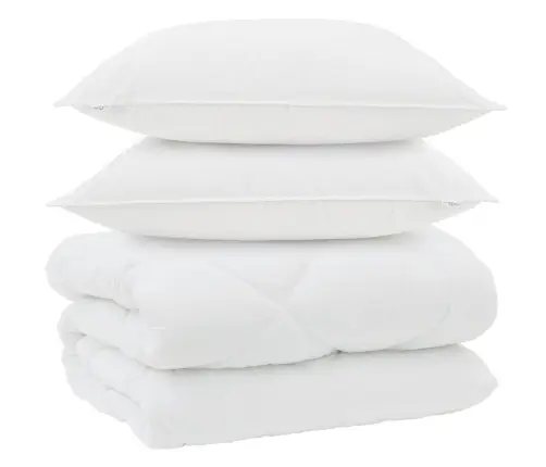 Ziemas Gultas Sega 3 Pcs Balts 200 X 220 Cm Mikrošķiedra Vidaxl