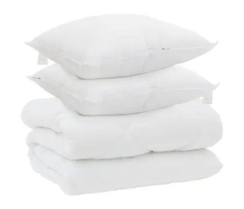 Ziemas Gultas Sega 3 Pcs Balts 240 X 220 Cm Mikrošķiedra Vidaxl