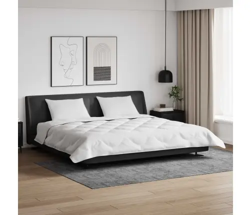 Ziemas Gultas Sega 3 Pcs Balts 240 X 220 Cm Mikrošķiedra Vidaxl