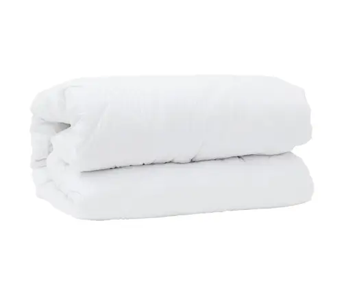 Segas Komplekts Ar Spilvenu 3 Pcs Balts Mikrofibra Un Pūks Vidaxl