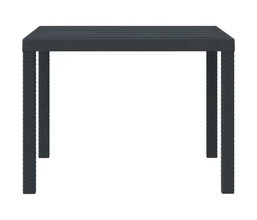 Sodo Valgymo Stalas Antracitas 100 X 100 X 73 Cm Poliratanas