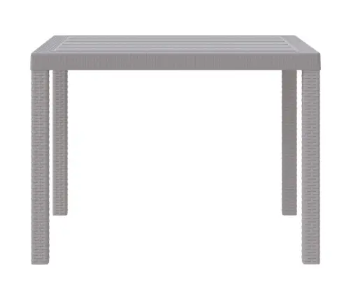 Dārza Galds Gaiši Pelēks 100X100X73 Cm Poli Rattan Vidaxl Dārza Galds Gaiši Pelēks 100X100X73 Cm Poli Rattan Vidaxl
