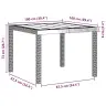 Dārza Galds Gaiši Pelēks 100X100X73 Cm Poli Rattan Vidaxl Dārza Galds Gaiši Pelēks 100X100X73 Cm Poli Rattan Vidaxl