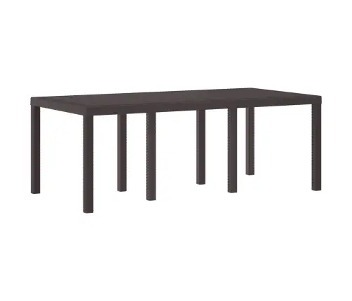 Aia Toitlustamis Laua Pruun 200 X 100 X 73 Cm Polürotang