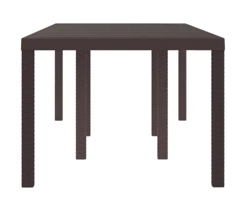 Aia Toitlustamis Laua Pruun 200 X 100 X 73 Cm Polürotang