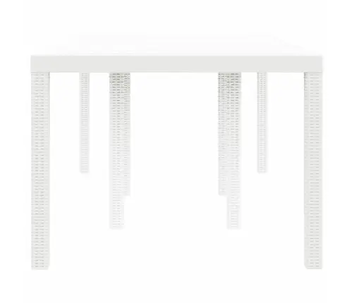 Dārza Galdiņš Balts 200X100X73 Cm Poliratan Vidaxl Dārza Galdiņš Balts 200X100X73 Cm Poliratan Vidaxl