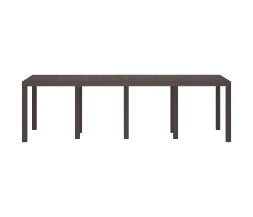 Sodo Stalas Ruda 250 X 100 X 73 Cm Poliratanas