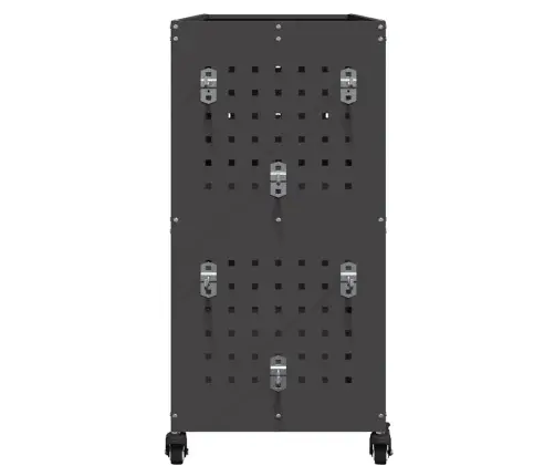 Instrumentu Ratiņi Ar Plauktu Ar Riteni Ar Uzglabāšanu Melna 75 X 35 X 73 Cm Metāls Vidaxl