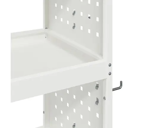 Instrumentu Ratiņi Balts 75 X 35 X 73 Cm Pulverkrāsots Tērauds Vidaxl