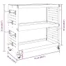 Instrumentu Ratiņi Balts 75 X 35 X 73 Cm Pulverkrāsots Tērauds Vidaxl