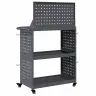 Instrumentu Ratiņi Ar Plauktu Ar Riteni Ar Uzglabāšanu Antracīts 65 X 35 X 111 Cm Vidaxl