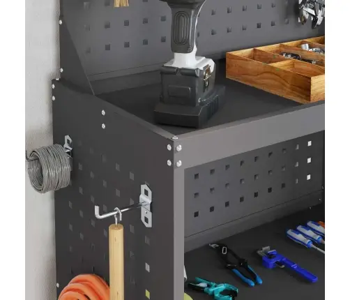 Instrumentu Ratiņi Melna 65 X 35 X 111 Cm Pulverkrāsots Tērauds Vidaxl