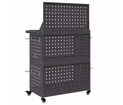 Instrumentu Ratiņi Melna 65 X 35 X 111 Cm Pulverkrāsots Tērauds Vidaxl