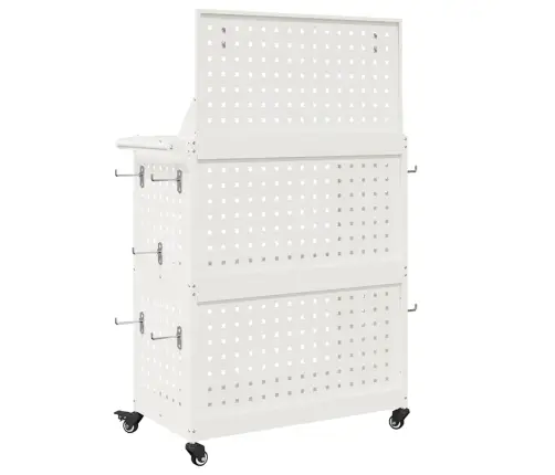 Tööriistade Käru Valge 65 X 35 X 111 Cm Külmvalmistatud Teras