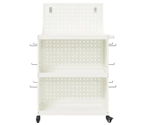 Tööriistade Käru Valge 65 X 35 X 111 Cm Külmvalmistatud Teras