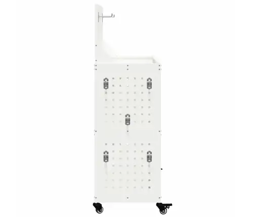 Instrumentu Ratiņi Ar Plauktu Ar Riteni Ar Uzglabāšanu Balts 65 X 35 X 111 Cm Metāls Vidaxl