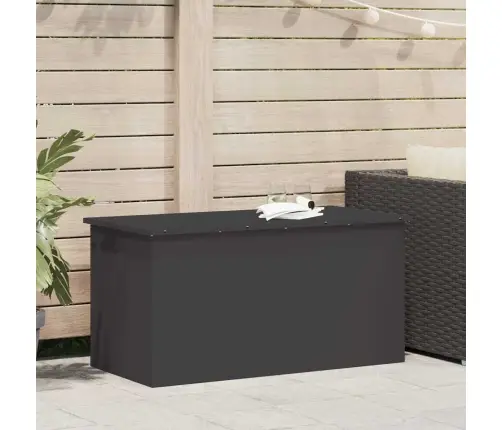 Lauko Saugojimo Dėžė Juoda 100 X 50,5 X 50 Cm Plienas