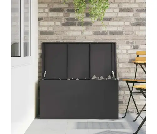 Lauko Saugojimo Dėžė Juoda 100 X 50,5 X 50 Cm Plienas